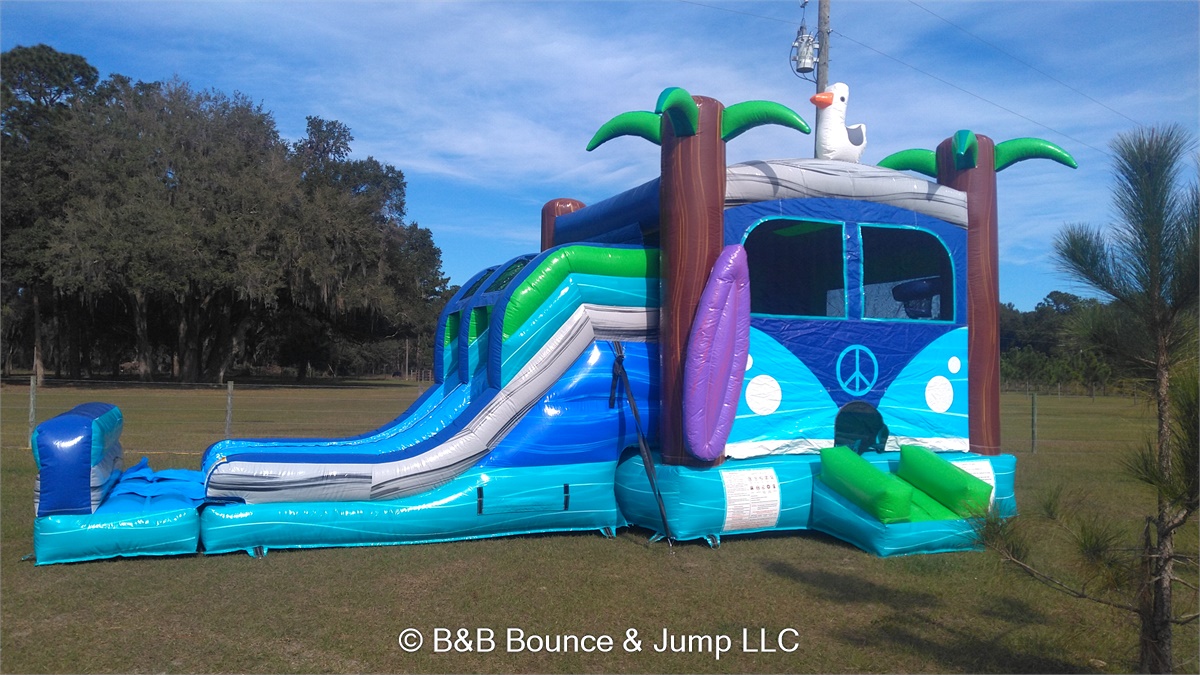 Retro Bus Combo - Hire in Florida | B&B Bounce & Jump LLC